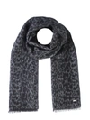 SAINT LAURENT SAINT LAURENT LEOPARD PRINTED SCARF