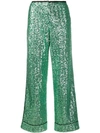 IN THE MOOD FOR LOVE LOREN SEQUINNED WIDE-LEG TROUSERS