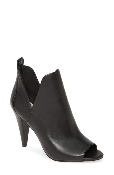 Vince Camuto Allanna Bootie In Black Leather