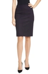 Hugo Boss Vidar Glen Check Pencil Skirt In Midnight Fantasy
