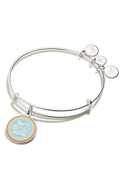 Alex And Ani Wizard Of oz There's No Place Expandable Wire Bangle In Shiny Silver