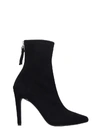 KENDALL + KYLIE ORION HIGH HEELS ANKLE BOOTS IN BLACK SUEDE,11138150