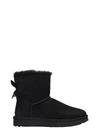 UGG LOW HEELS ANKLE BOOTS IN BLACK SUEDE,11138136