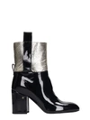 LAURENCE DACADE VICO HIGH HEELS ANKLE BOOTS IN WHITE LEATHER,11138064