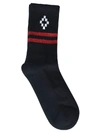 MARCELO BURLON COUNTY OF MILAN LOGO STRIPE SOCKS,11135960