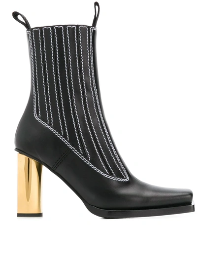 Proenza Schouler Leather Ankle Boots In Black