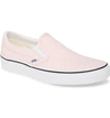 Vans Classic Slip-on Sneaker In Blushing/ True White