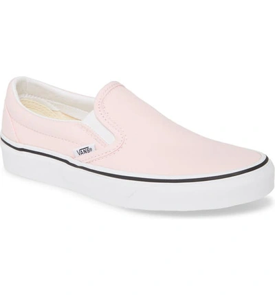 Vans Classic Slip-on Sneaker In Blushing/ True White