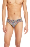 2(x)ist Sliq Micro Briefs In Rainbow Sequin