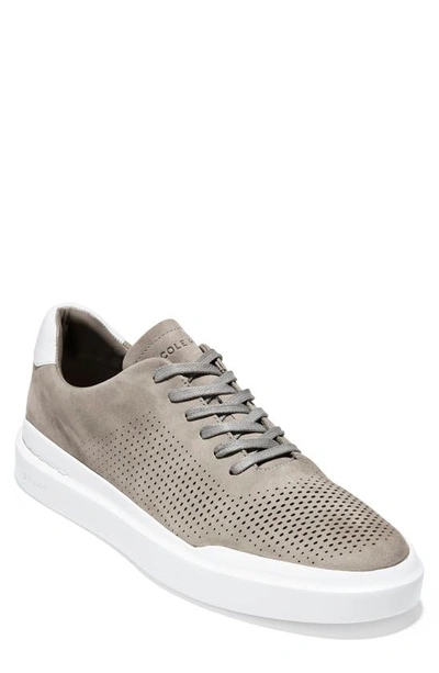 Cole Haan Grandpro Rally Sneaker In Ironstone/ Optic White Nubuck