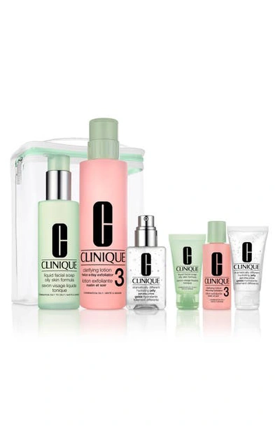 Clinique Great Skin Everywhere 3-step Skin Care Set For Combination Or Oily Skin