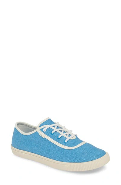 Toms Carmel Sneaker In Bliss Blue Heritage Canvas