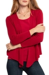 Nic + Zoe Four-way Cardigan In Dahlia