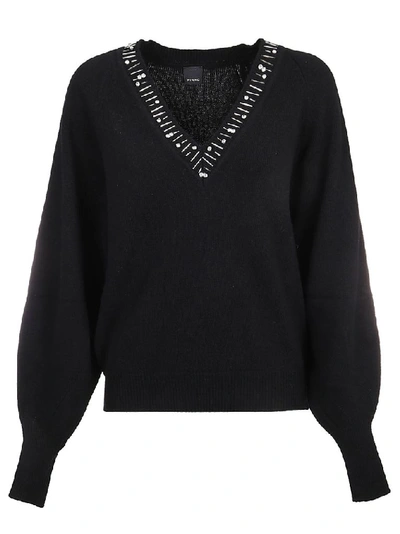 Pinko Women's Black Wool Sweater