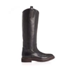 BRUNELLO CUCINELLI BRUNELLO CUCINELLI WOMEN'S BLACK LEATHER BOOTS,MZSEG1608C101 40