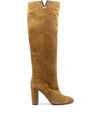 VIA ROMA 15 VIA ROMA 15 WOMEN'S BROWN SUEDE BOOTS,3173BROWN 38.5