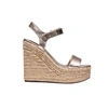 KENDALL + KYLIE KENDALL + KYLIE WOMEN'S BRONZE LEATHER WEDGES,KKGRAND12 9.5