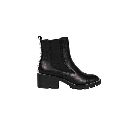Kendall + Kylie Women's Black Leather Ankle Boots