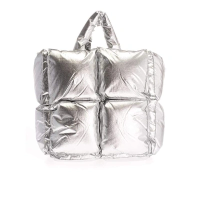 Off-white Women's Silver Polyamide Shoulder Bag