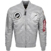 Alpha Industries Ma 1 Vf Nasa Flight Jacket Silver In Silver