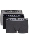 HUGO BOSS THREE-PACK OF STRETCH-COTTON TRUNKS WITH LOGO WAISTBANDS MEN'S UNDERWEAR AND NIGHTWEAR SIZE 2XL