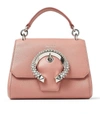 JIMMY CHOO SMALL LEATHER MADELINE TOP HANDLE BAG,14969382