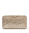 JIMMY CHOO Glitter Ellipse Box Clutch Bag,14969403