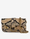 ZADIG & VOLTAIRE WOMENS DESERT KATE WILD WALLET SNAKESKIN-PRINT CROSS-BODY BAG 1 SIZE,669-10175-SJAV4001F