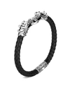 JOHN HARDY LEGENDS NAGA DOUBLE-DRAGON LEATHER BRACELET,PROD224991208