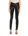 Saint Laurent Skinny Leather Trousers In Black