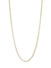 TAMARA COMOLLI WOMEN'S 18K YELLOW GOLD BELCHER-LINK LONG CHAIN NECKLACE/0.08",400011625651