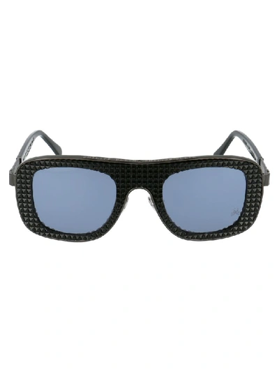 Philipp Plein Sunglasses In Jmzj Black Nickel Black