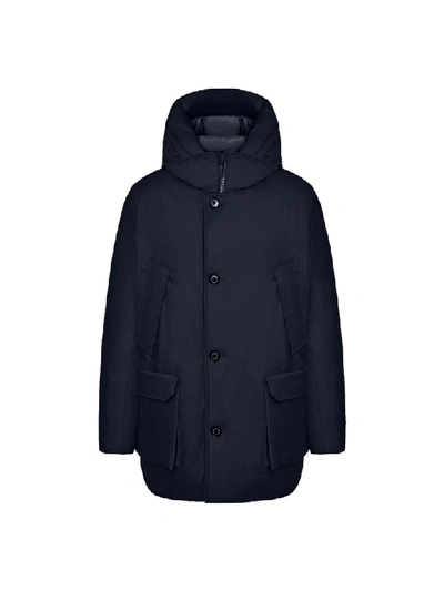 Woolrich Lp Parka Coat In Blue