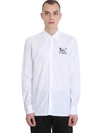 RAF SIMONS SHIRT IN WHITE COTTON,11141316