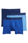 POLO RALPH LAUREN 4D 3-PACK COTTON & MODAL BOXER BRIEFS,LFBBP34M1