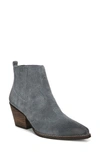 Sam Edelman Winona Western Booties Women's Shoes In Grey Iris Suede