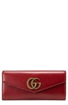 GUCCI BROADWAY LEATHER ENVELOPE CLUTCH,5941011DB0T