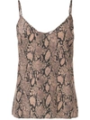 FRAME SNAKESKIN-PRINT CAMISOLE