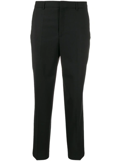 Filippa K Emma Cropped Tapered Trousers In Black