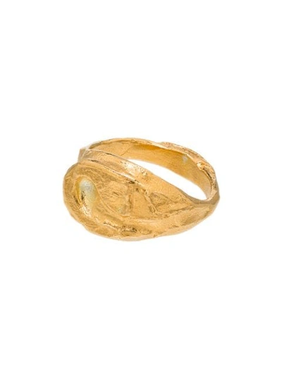 Alighieri Infernal Storm 24k Gold-plated Sterling Silver Ring