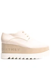 Stella Mccartney Elyse Platform Shoes In Blanco