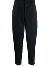 Filippa K Karlie Cropped Tapered Trousers In Black