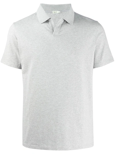 Filippa K Fitted Buttonless Polo Shirt In Grau