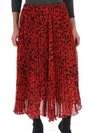 MICHAEL MICHAEL KORS MICHAEL MICHAEL KORS PLEATED FLORAL MIDI SKIRT