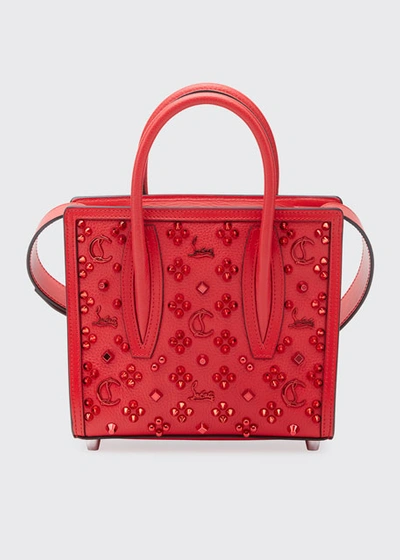 Christian Louboutin Paloma Mini Empire Loubi In The Sky Tote Bag In Black