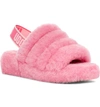 UGG UGG FLUFF YEAH GENUINE SHEARLING SLIDE,1103865