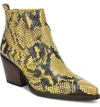Sam Edelman Women's Winona Booties In Yellow Multi Leather