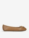 MICHAEL MICHAEL KORS LILLIE LEATHER BALLET FLATS,854-10004-3973333109