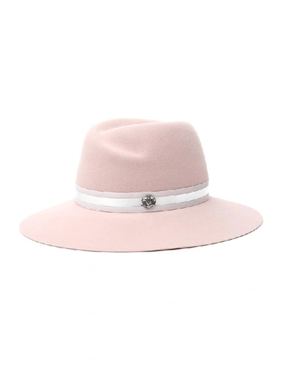 Maison Michel Ribbon Detail Hat In Pink