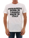 DSQUARED2 PRINTED T-SHIRT WHITE,11142330